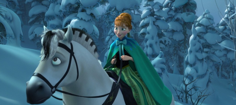 Anna en busca de su hermana, Elsa.